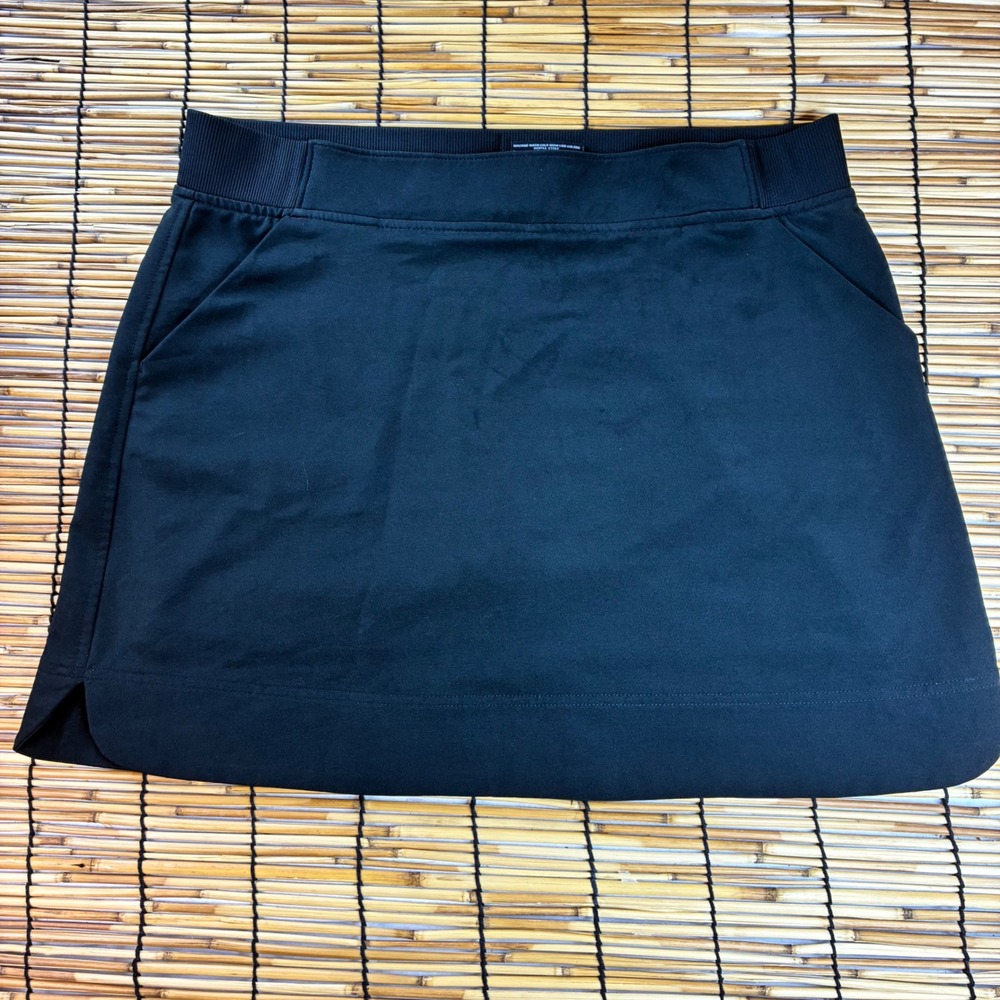 32 Degrees Cool Womens Black Active Skort Side Pockets Inner Shorts Size L
